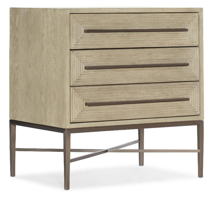 American Home Furniture | Hooker Furniture - Cascade Three-Drawer Nightstand