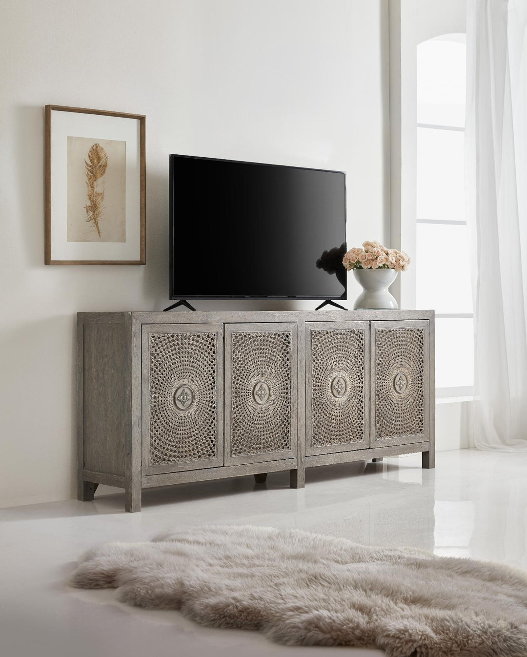 American Home Furniture | Hooker Furniture - Melange Emmett Entertainment Console