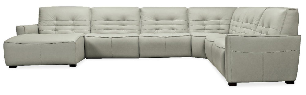 American Home Furniture | Hooker Furniture - Reaux Grandier 6-Piece LAF Chaise Sectional with 2 Recliners
