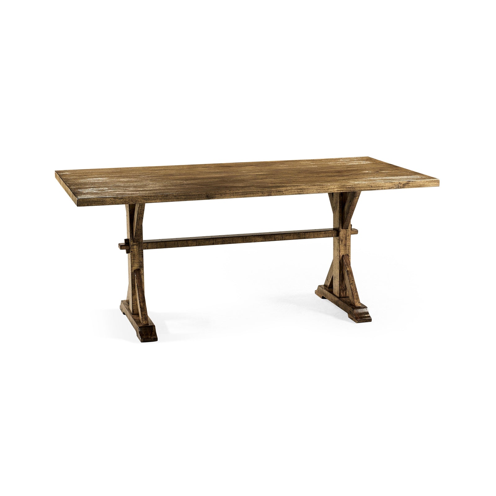 Jonathan Charles Casual Accents Medium Driftwood Dining Table 72" DINING TABLES
