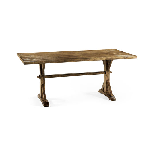 Jonathan Charles Casual Accents Medium Driftwood Dining Table 72" DINING TABLES