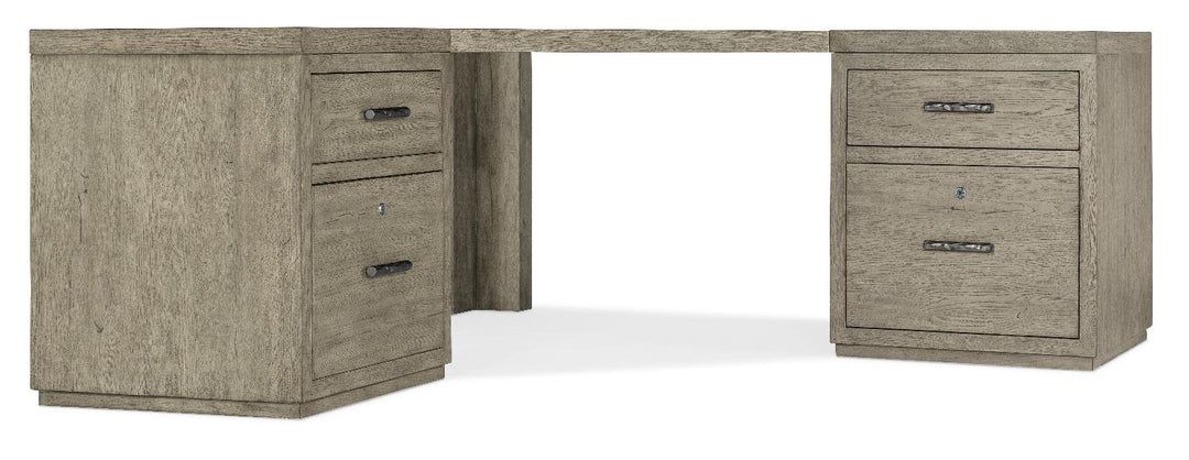 American Home Furniture | Hooker Furniture - Linville Falls Corner Desk with Two Files