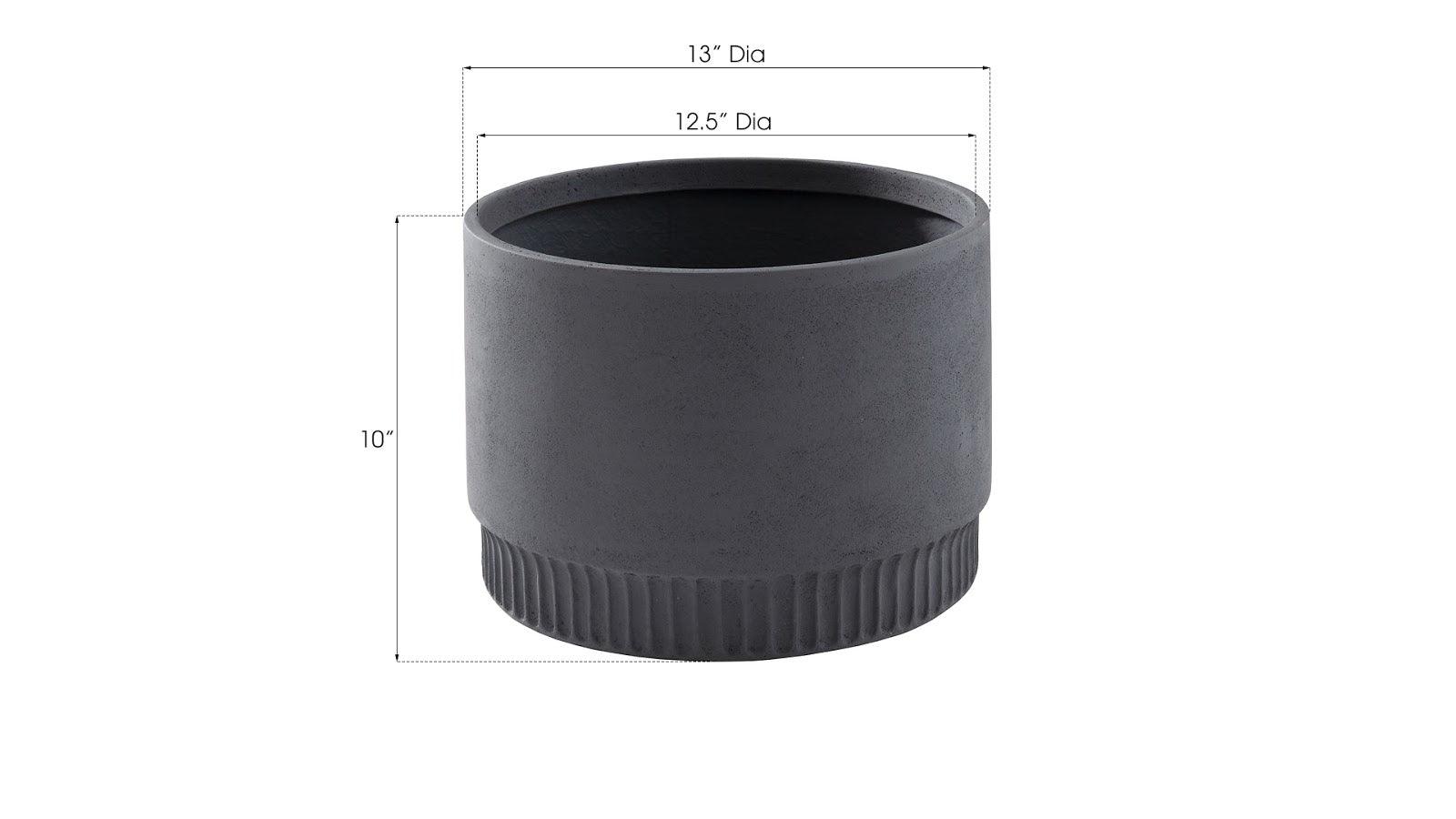 Harvest Planter Large Dark Gray - Thumbnail 2