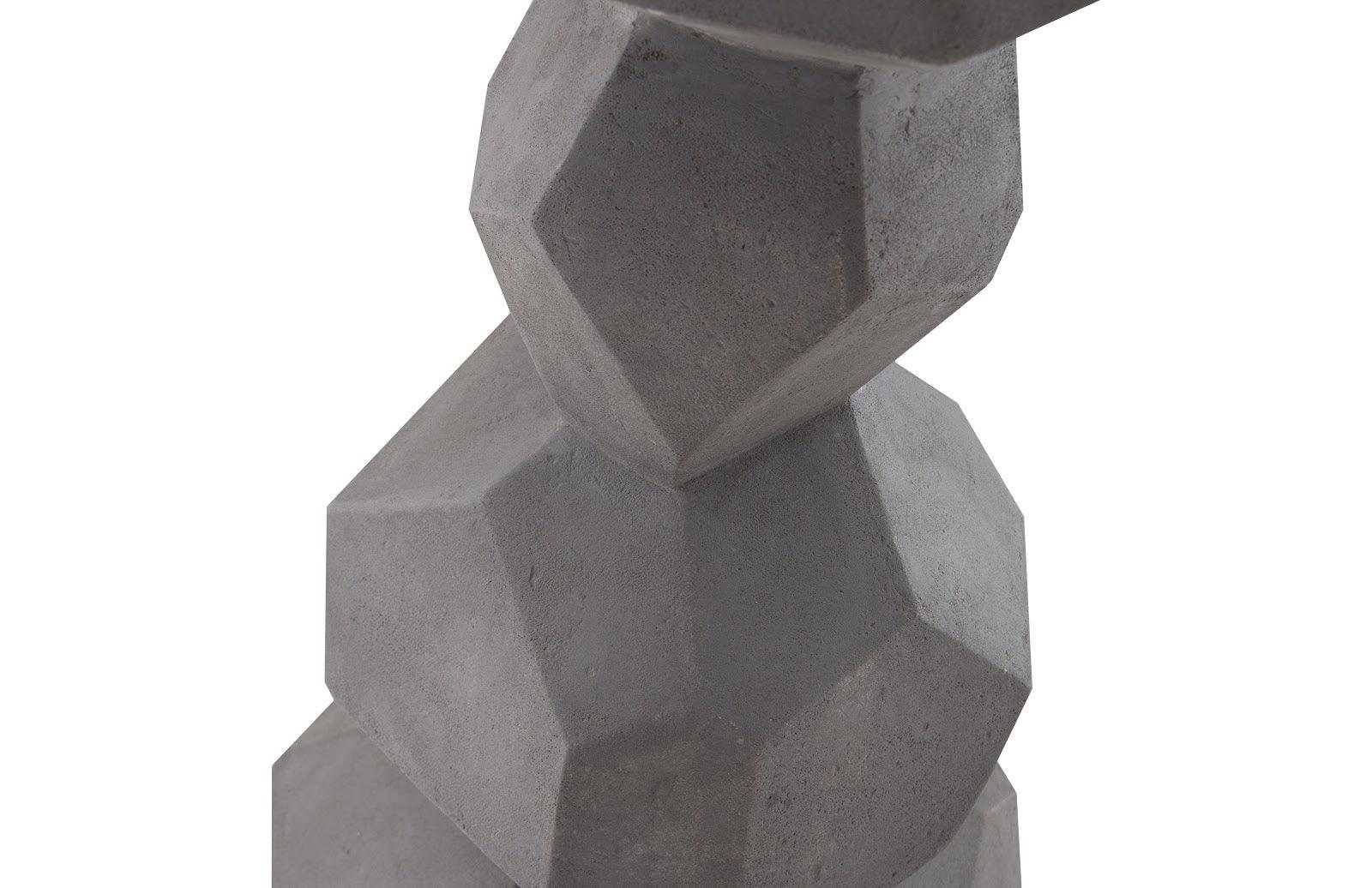Faceted Rock Column Sculpture - Thumbnail 2