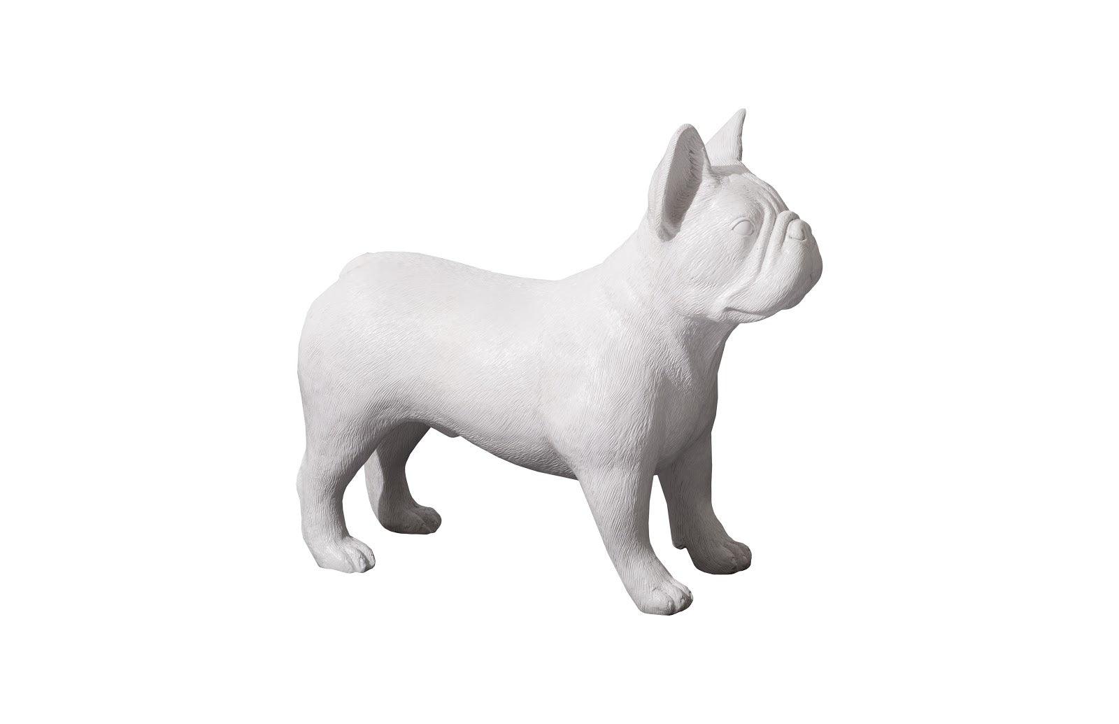 Phillips Collection French Bulldog, Gel Coat White DECORATIVE OBJECTS