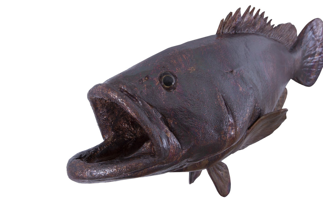 Estuary Cod Fish Wall Sculpture, Resin, Copper Patina Finish - Phillips Collection - AmericanHomeFurniture