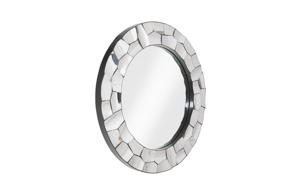 Crazy Cut Mirror, Round, Stainless Steel - Phillips Collection - AmericanHomeFurniture