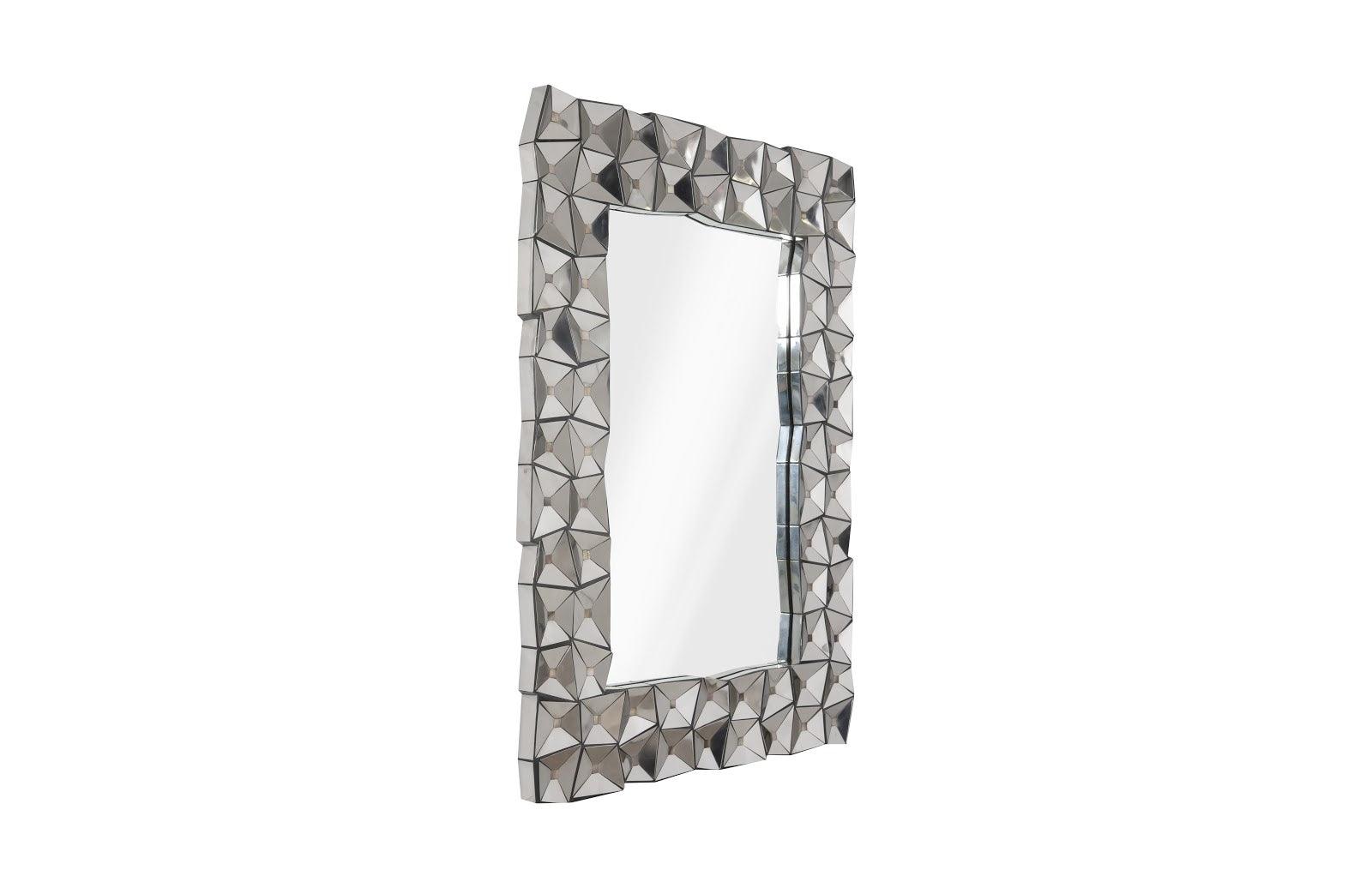 Phillips Collection Divot Mirror, Stainless Steel WALL MIRRORS