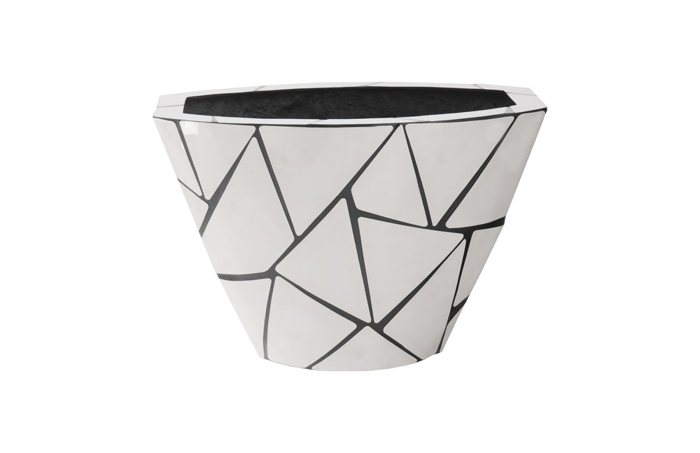 Triangle Crazy Cut Planter, Small, Stainless Steel - Phillips Collection - AmericanHomeFurniture