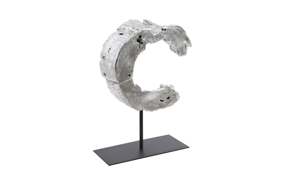 Cast Eroded Wood Circle on Stand - Phillips Collection - AmericanHomeFurniture