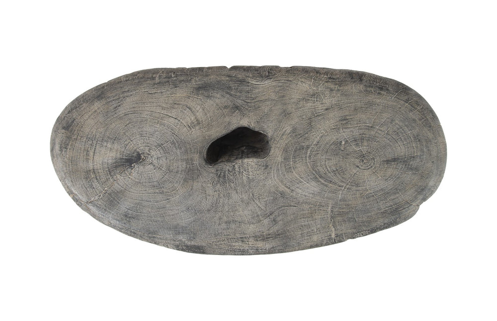 Cast Organic River Stone Coffee Table, Resin, Faux Gray Stone - Phillips Collection - AmericanHomeFurniture