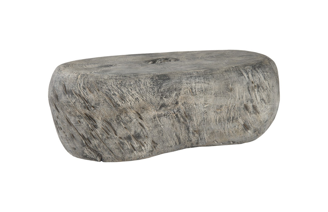 Cast Organic River Stone Coffee Table, Resin, Faux Gray Stone - Phillips Collection - AmericanHomeFurniture