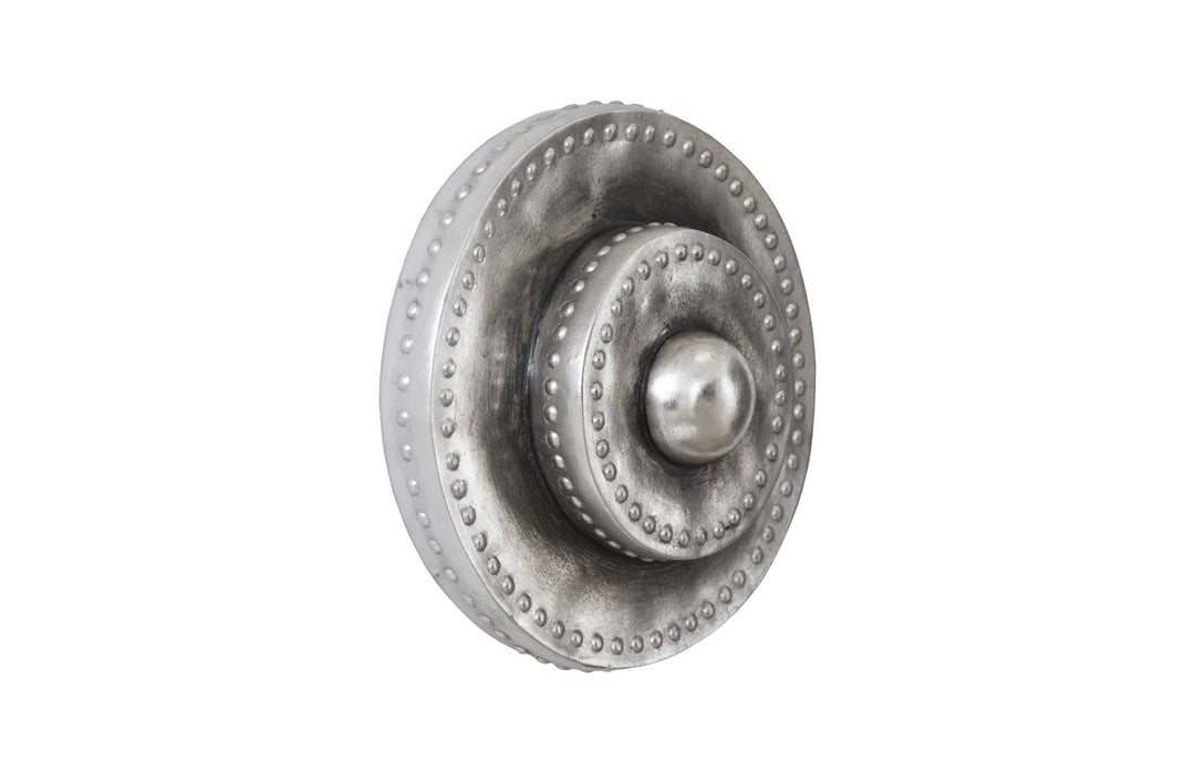 Circles Wall Tile, Silver Leaf with Antiquing - Phillips Collection - AmericanHomeFurniture