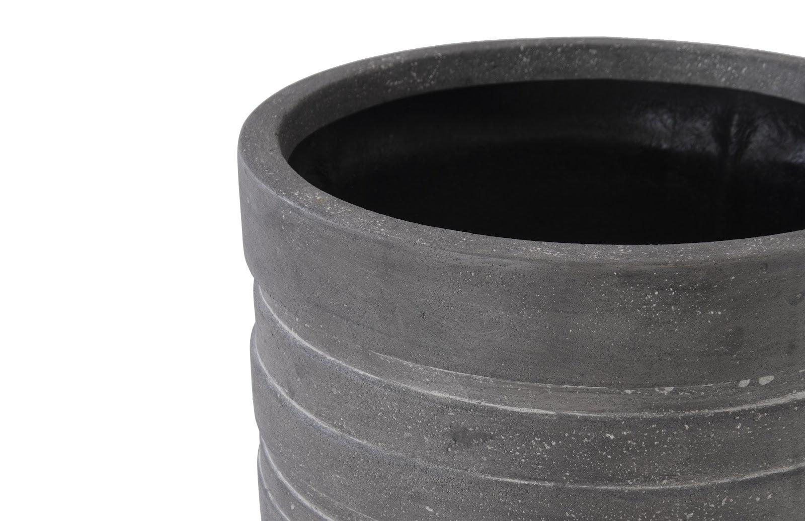 Phillips Collection June Slim Planter, Raw Gray, LG PLANTERS