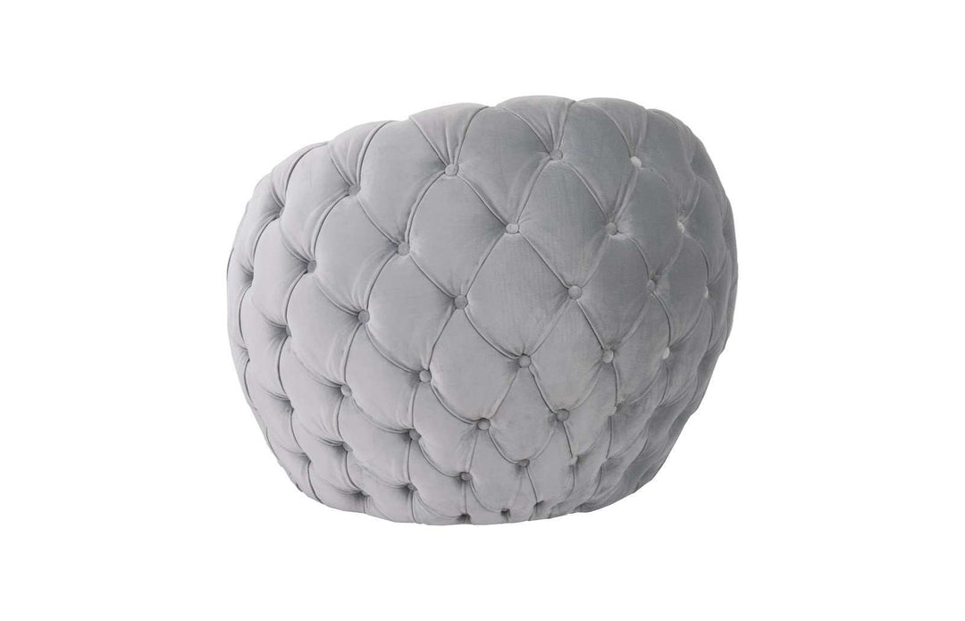 Egg Chair, Cool Gray Velvet Fabric - Phillips Collection - AmericanHomeFurniture
