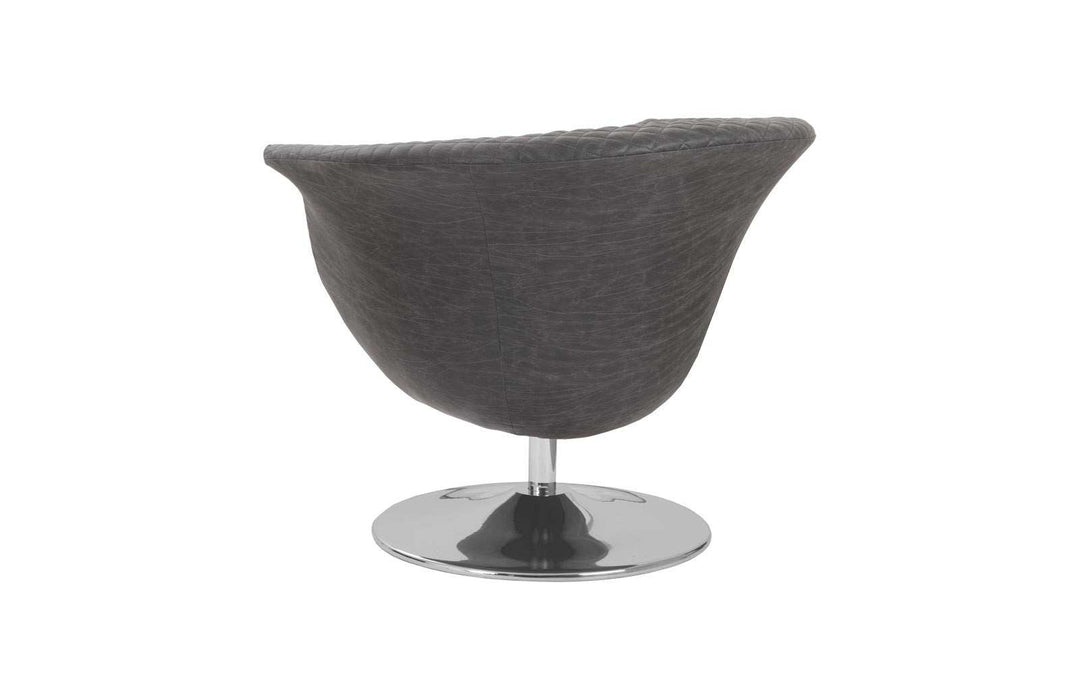 Autumn Swivel Chair, Vintage Dark Gray - Phillips Collection - AmericanHomeFurniture