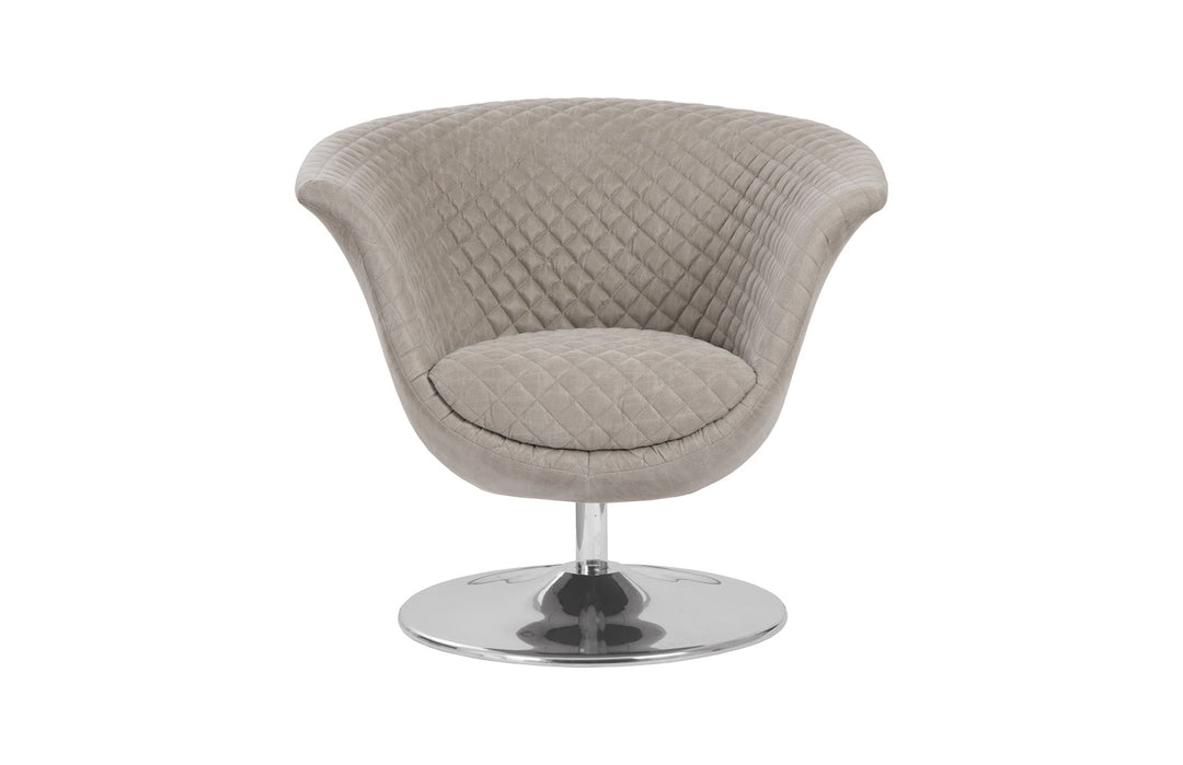 Autumn Swivel Chair, Vintage Gray Taupe - Phillips Collection - AmericanHomeFurniture