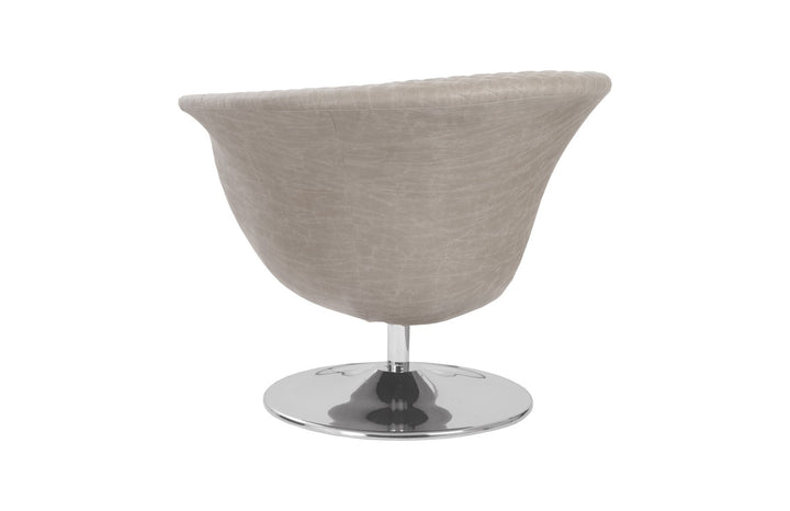 Autumn Swivel Chair, Vintage Gray Taupe - Phillips Collection - AmericanHomeFurniture