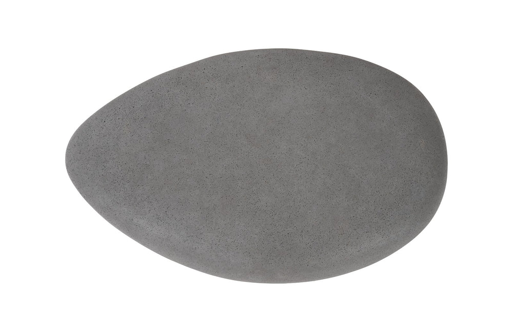 River Stone Coffee Table, Charcoal Stone, Small - Phillips Collection - AmericanHomeFurniture