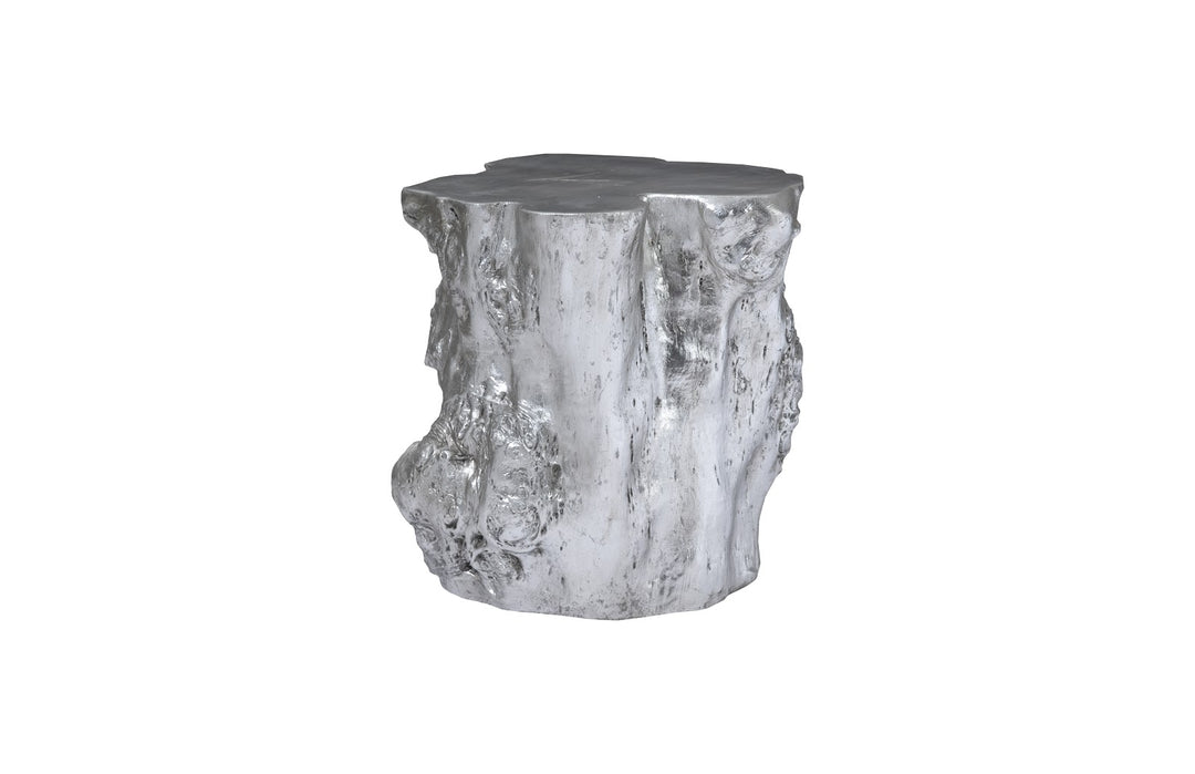 Log Side Table, Silver Leaf - Phillips Collection - AmericanHomeFurniture