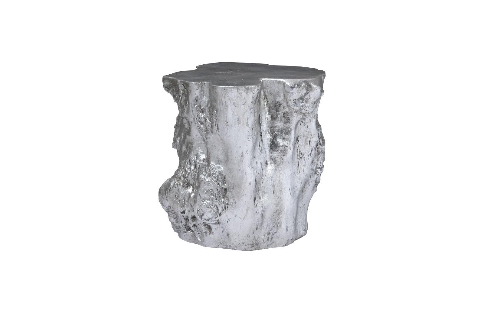 Phillips Collection Log Side Table, Silver Leaf ACCENT TABLES