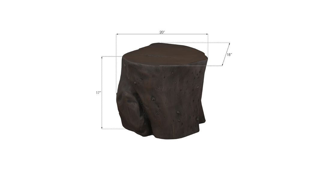 Log Stool, Bronze, LG - Phillips Collection - AmericanHomeFurniture