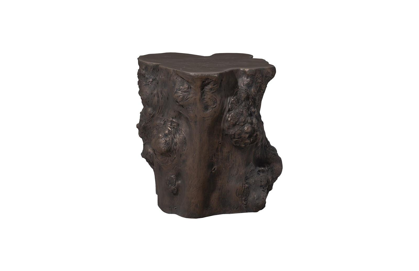 Phillips Collection Log Side Table, Bronze ACCENT TABLES