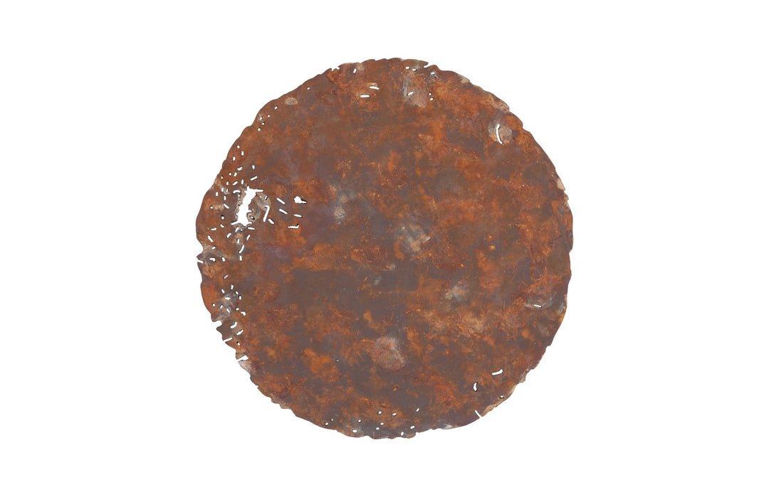 Cast Oil Drum Wall Discs, Resin, Rust Finish, Set of 4 - Phillips Collection - AmericanHomeFurniture