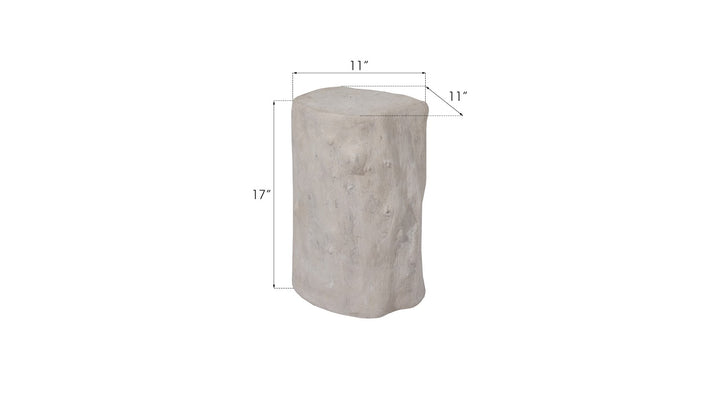 Log Stool, Roman Stone, SM - Phillips Collection - AmericanHomeFurniture