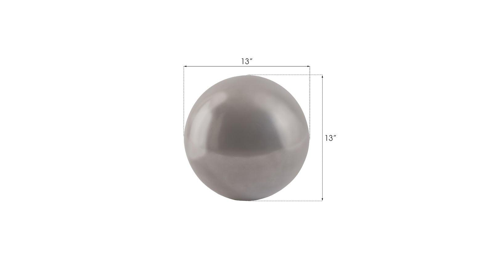 Phillips Collection Floor Ball, Small, Polished Aluminum Finish DECORATIVE OBJECTS