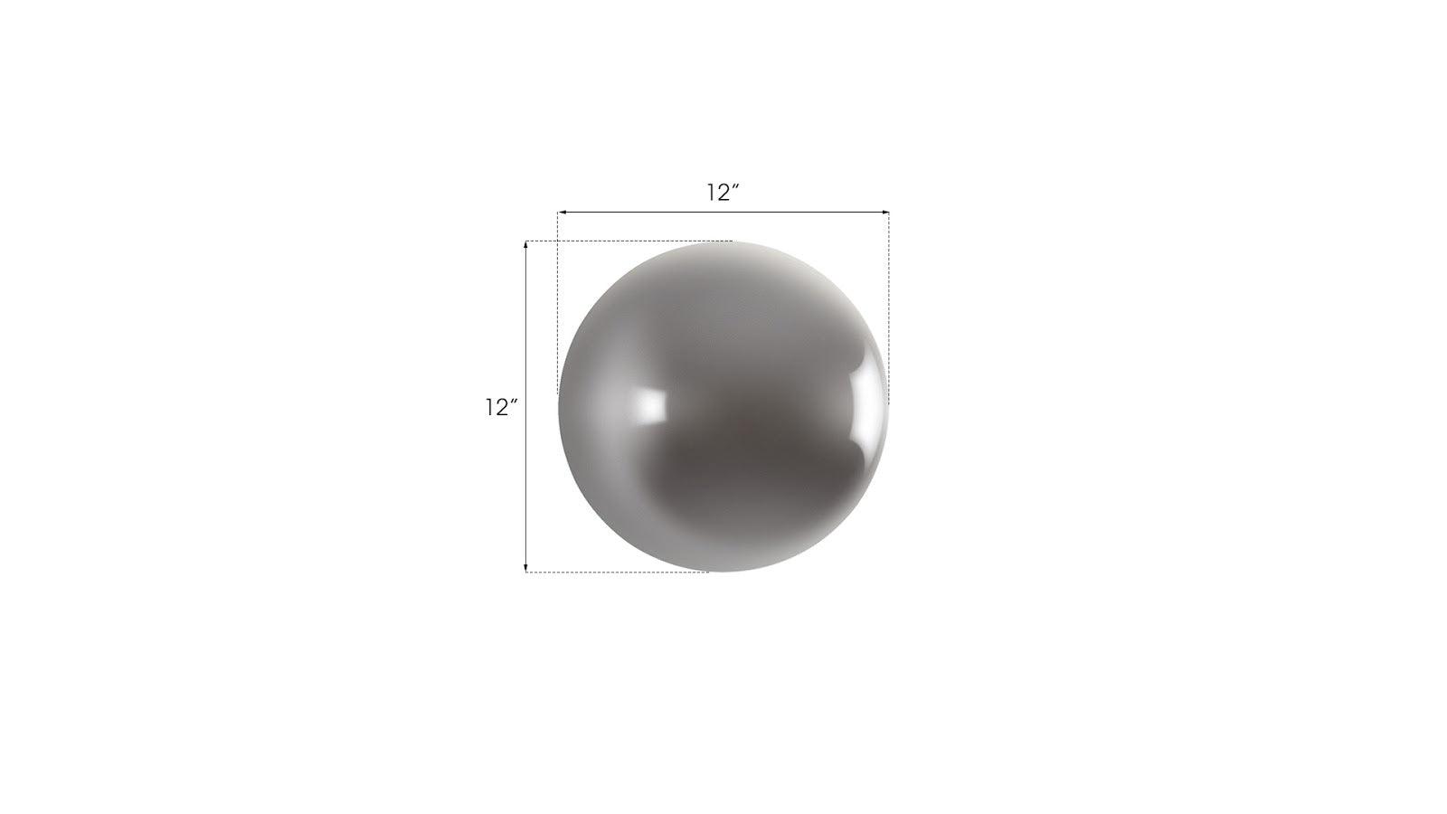 Phillips Collection Ball on the Wall, Small, Polished Aluminum Finish WALL ACCENTS