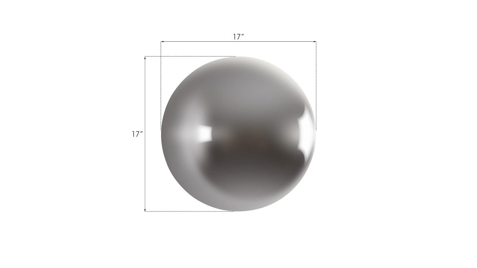 Phillips Collection Ball on the Wall, Medium, Polished Aluminum Finish WALL ACCENTS