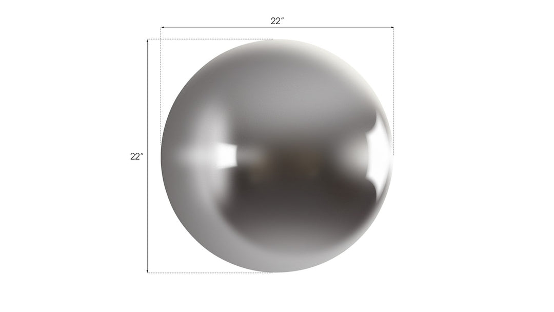 Ball on the Wall, Large, Polished Aluminum Finish - Phillips Collection - AmericanHomeFurniture