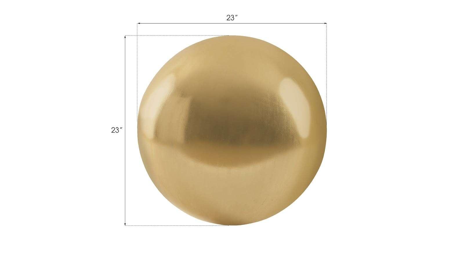 Phillips Collection Floor Ball, Large, Gold Leaf DECORATIVE OBJECTS
