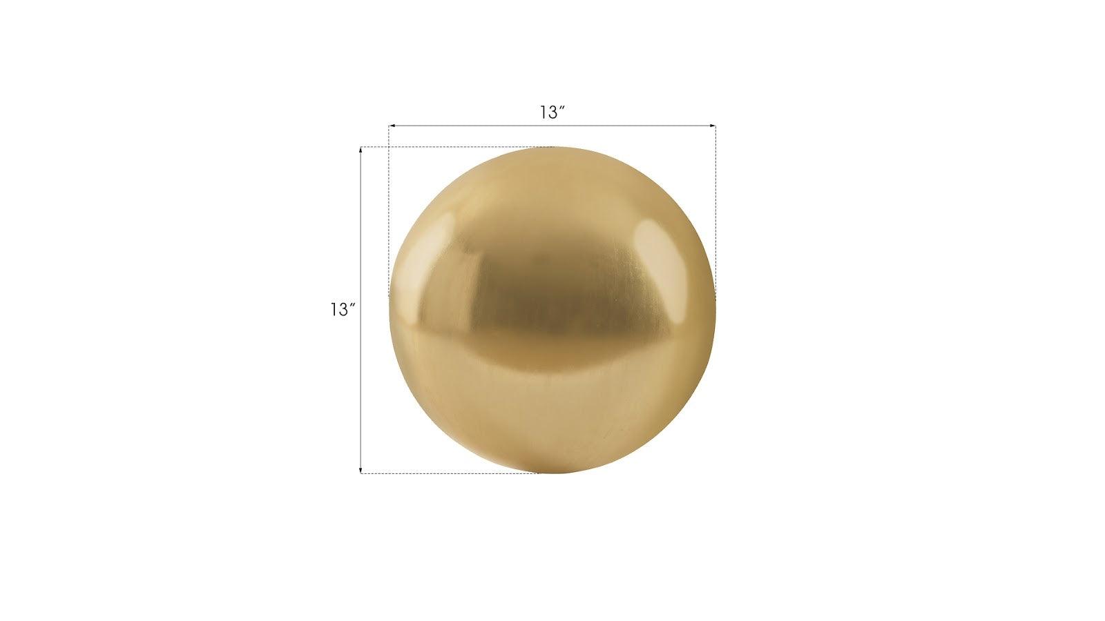 Phillips Collection Floor Ball, Small, Gold Leaf DECORATIVE OBJECTS