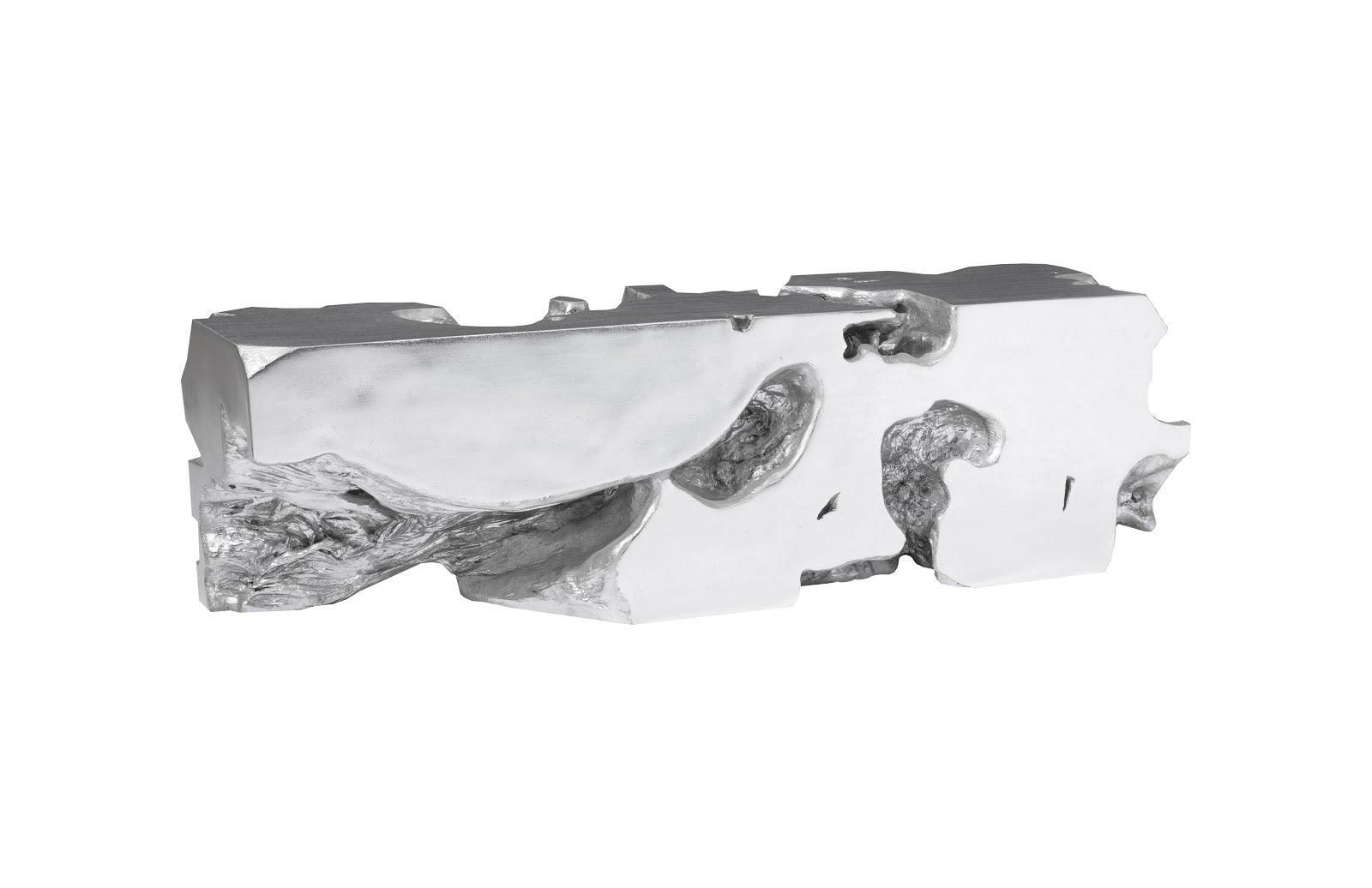 Phillips Collection Freeform Bench, Silver Leaf BENCHES