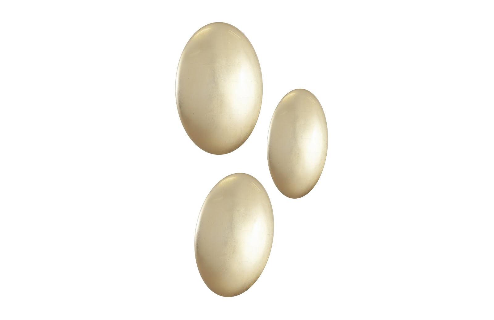 Phillips Collection Orb Wall Tiles, Set of 3, Gold Leaf WALL ACCENTS