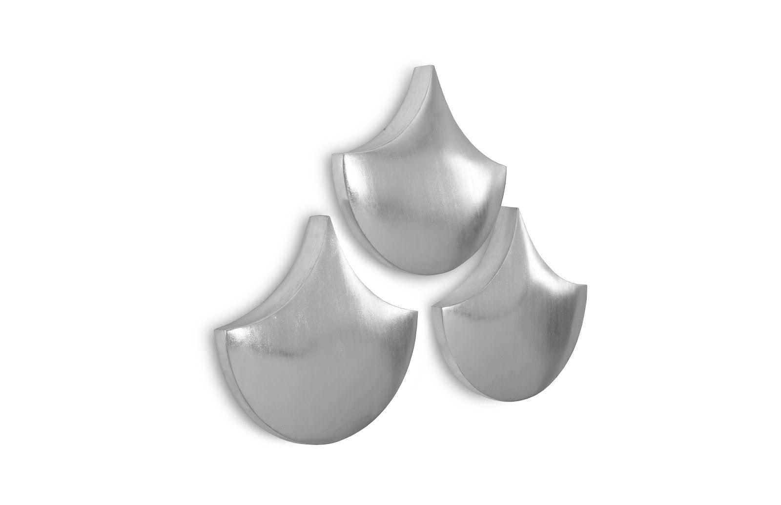 Phillips Collection Scales Wall Tiles, Silver Leaf, Set of 3 WALL ACCENTS