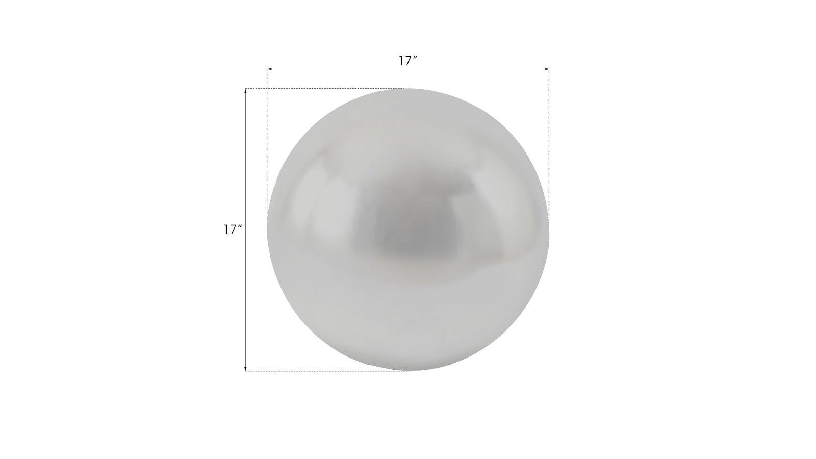 Phillips Collection Floor Ball, Medium, Silver Leaf DECORATIVE OBJECTS