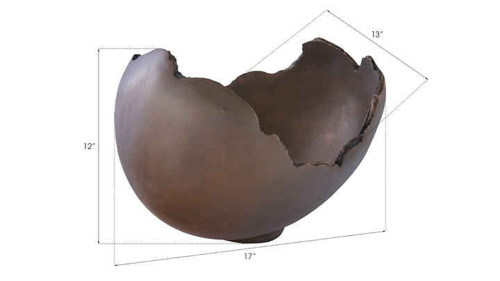 Burled Bowl, Resin, Bronze Finish - Phillips Collection - AmericanHomeFurniture