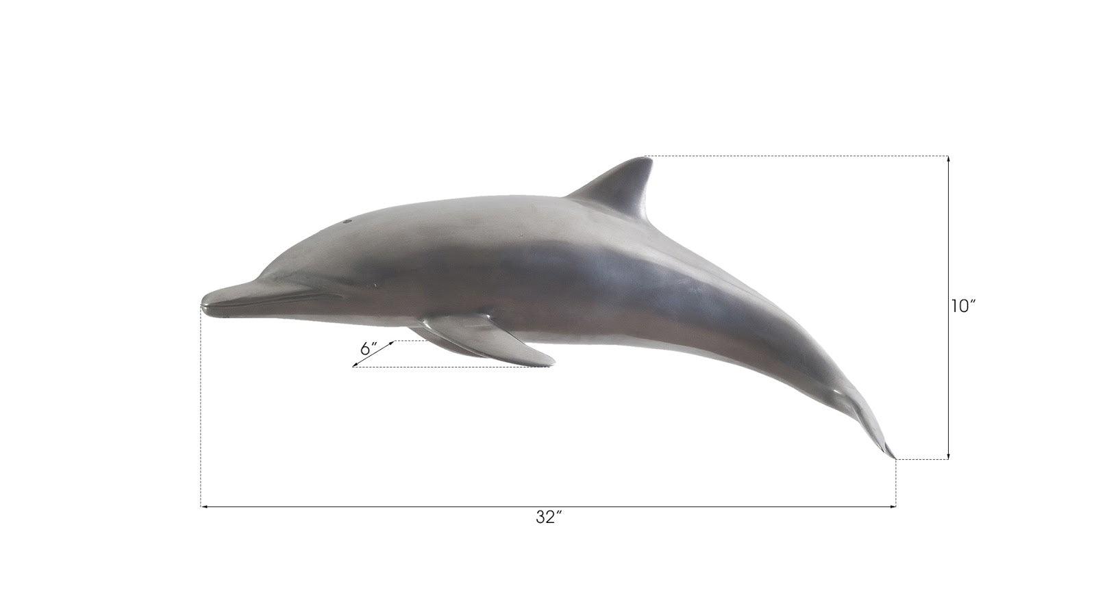 Phillips Collection Dolphin, Polished Aluminum WALL ACCENTS