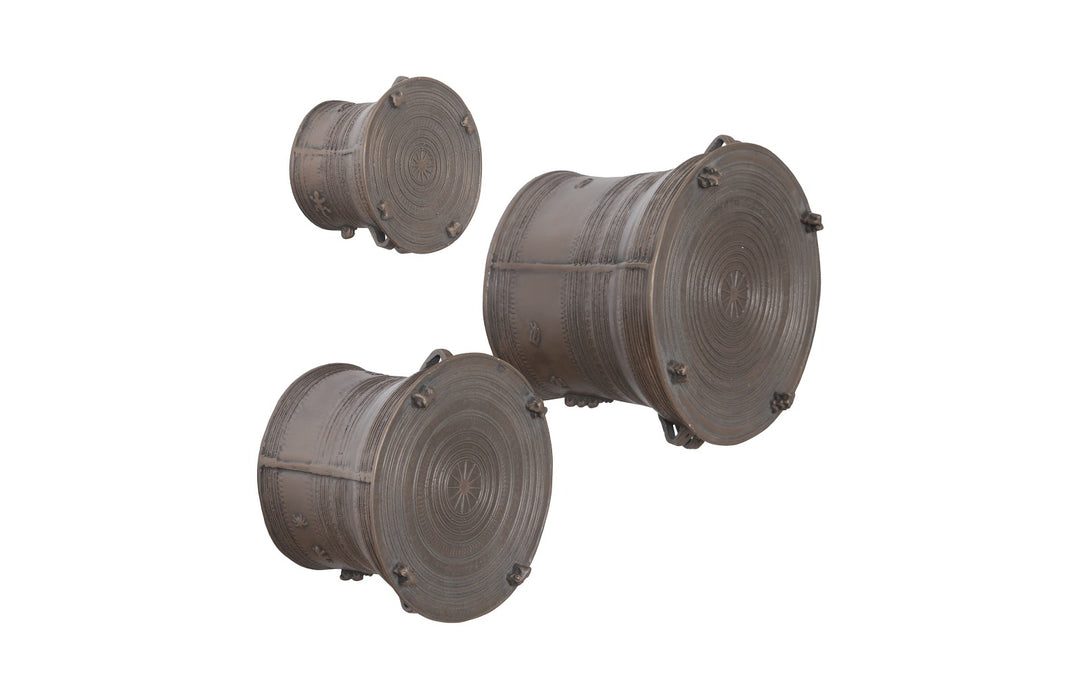 Laotian Rain Drums, Set of 3, Bronze - Phillips Collection - AmericanHomeFurniture