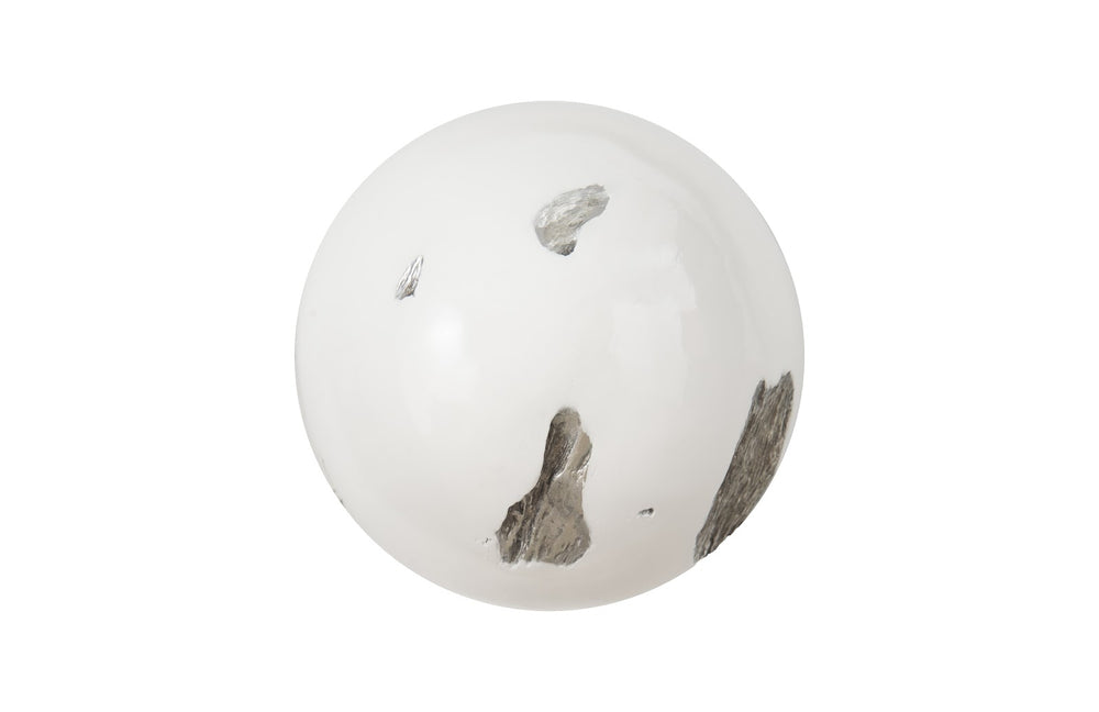 Cast Root Wall Ball, Resin, White, SM - Phillips Collection - AmericanHomeFurniture