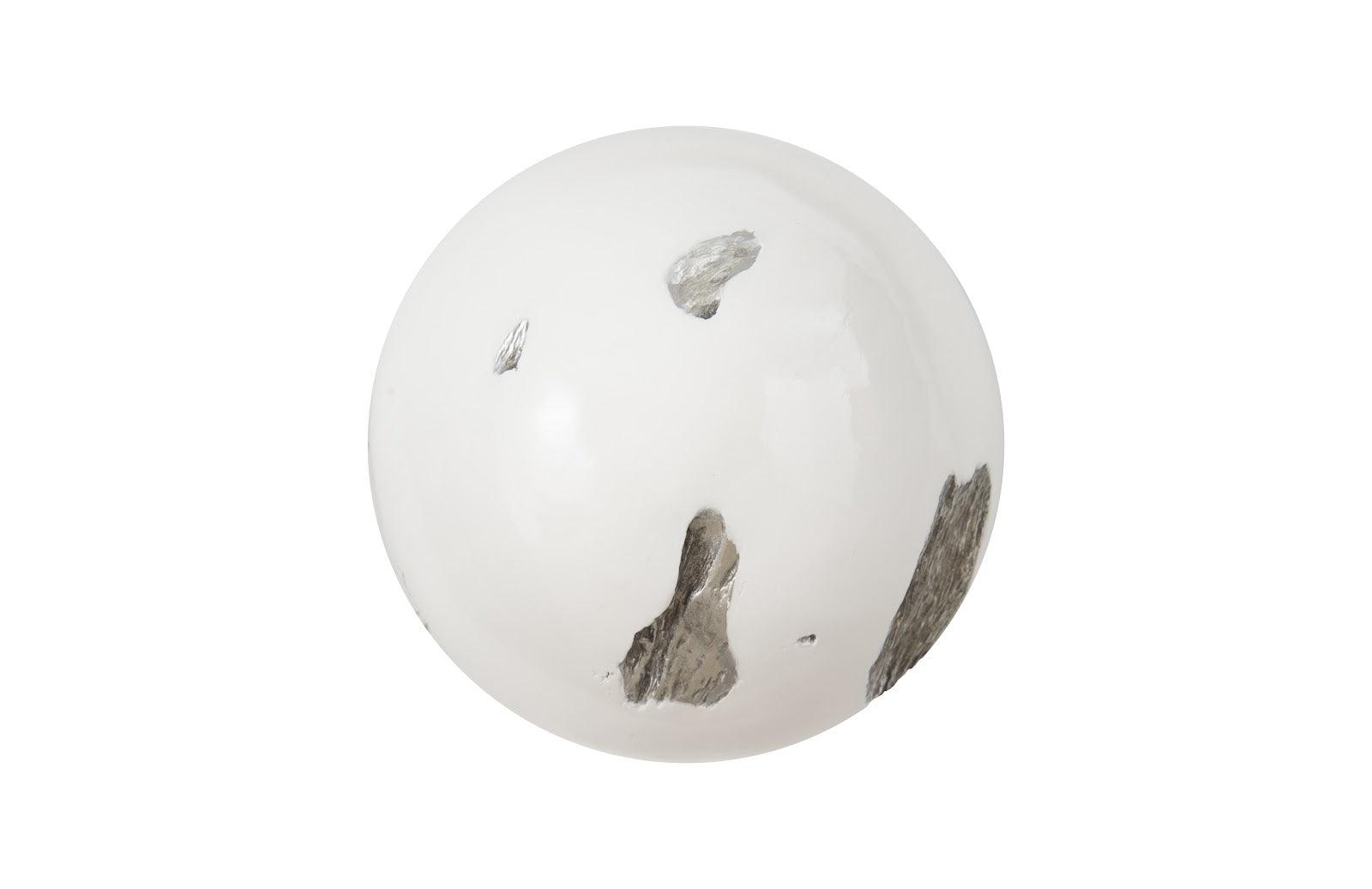 Phillips Collection Cast Root Wall Ball, Resin, White, SM WALL ACCENTS