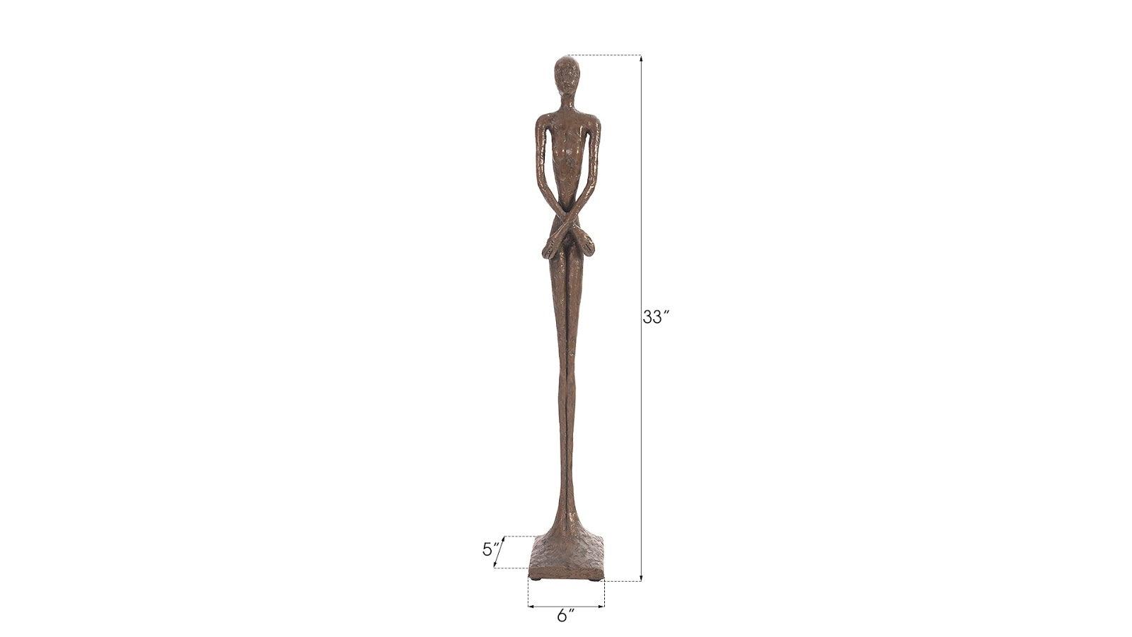 Phillips Collection Lottie Sculpture, Small, Resin, Bronze Finish DECORATIVE OBJECTS