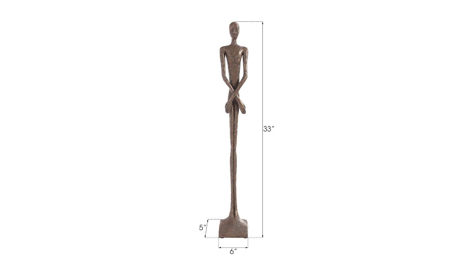 Phillips Collection Lloyd Sculpture, Small, Resin, Bronze Finish DECORATIVE OBJECTS