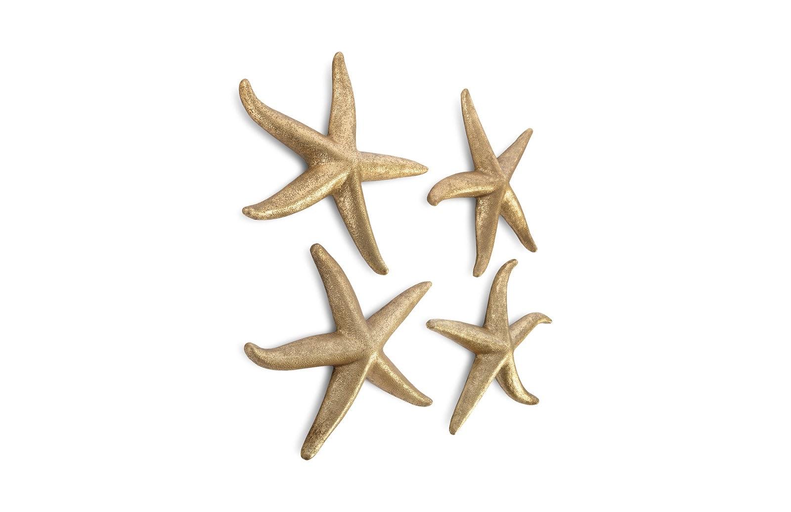 Phillips Collection Starfish, Gold Leaf, Set of 4, MD WALL ACCENTS