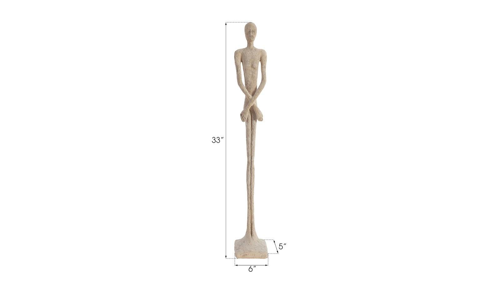 Phillips Collection Lloyd Sculpture, Small, Resin, Roman Stone DECORATIVE OBJECTS