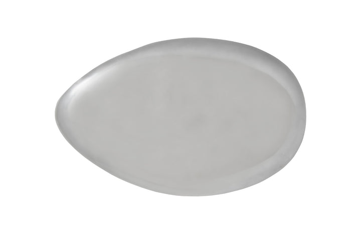River Stone Coffee Table, Small, Liquid Silver - Phillips Collection - AmericanHomeFurniture