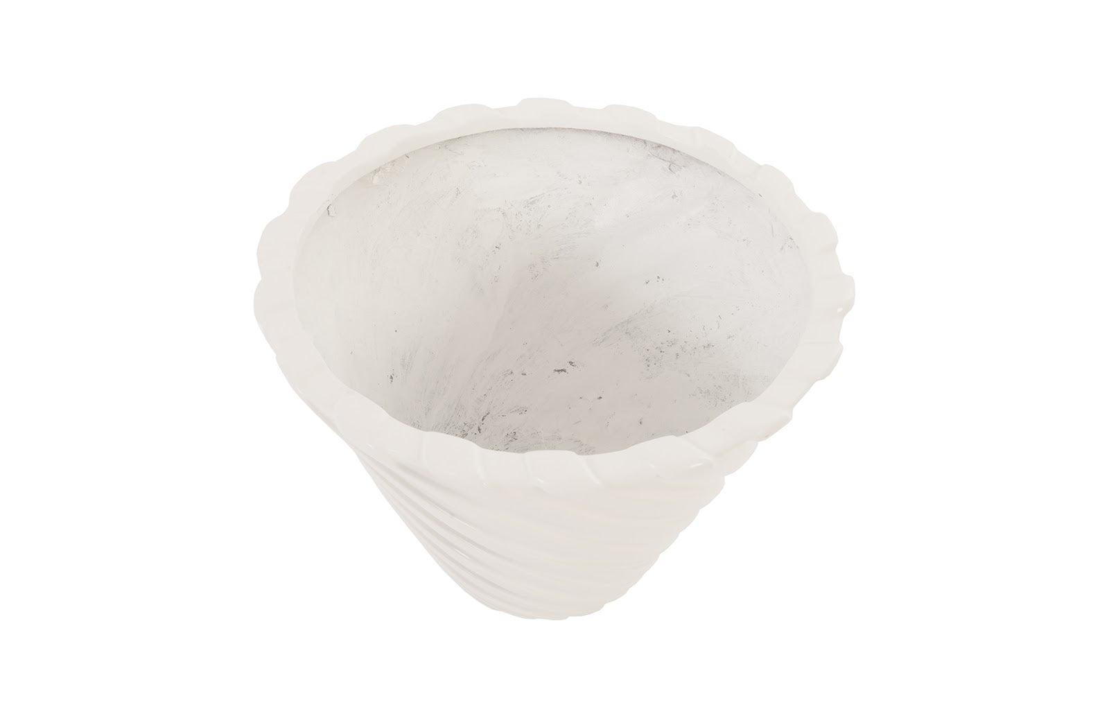 Phillips Collection Turbo Planter, Gel Coat White PLANTERS